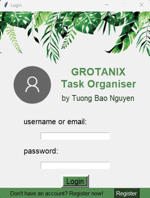 Login Screen